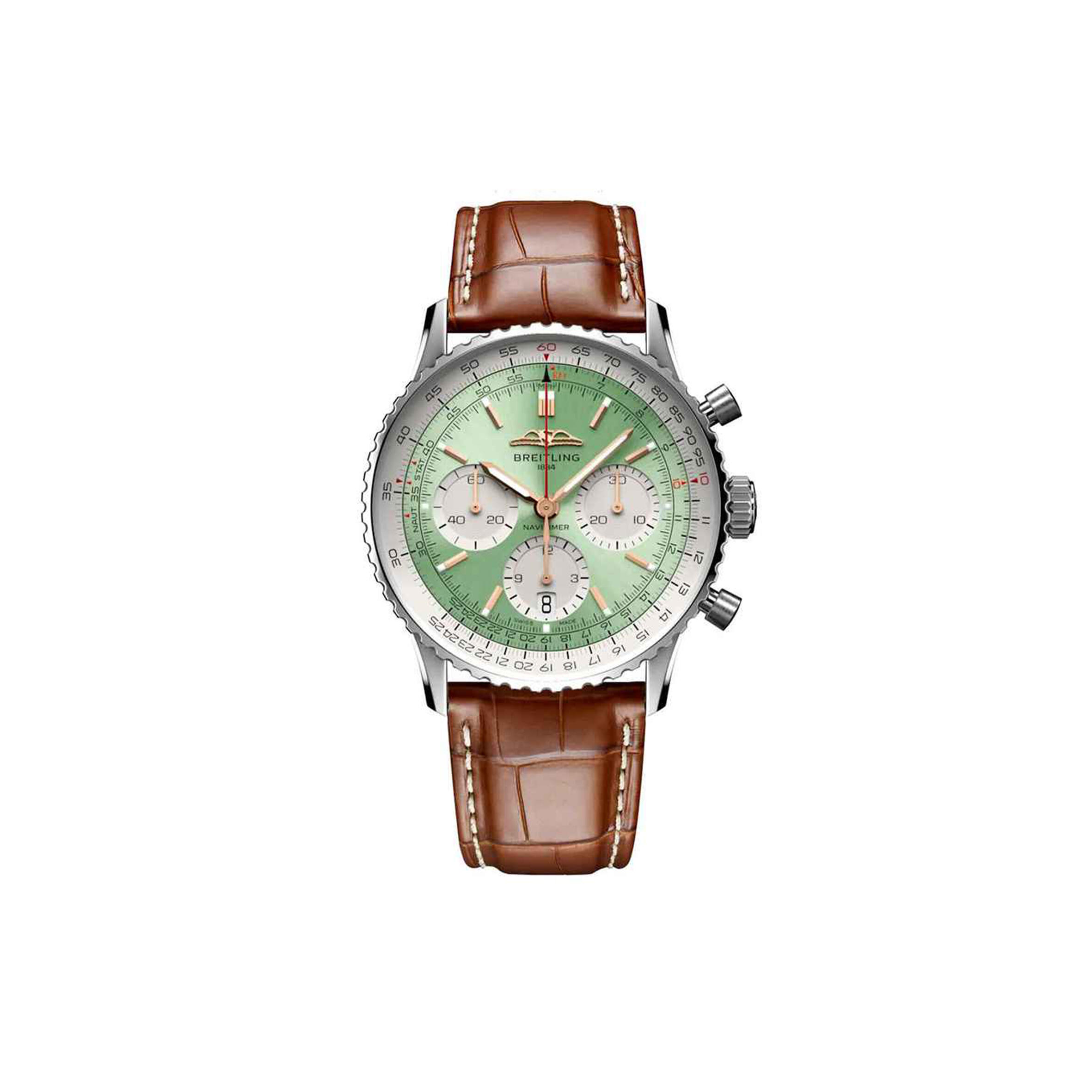 BREITLING NAVITIMER B01 MINT GREEN DIAL 41MM AB0139211L1P1